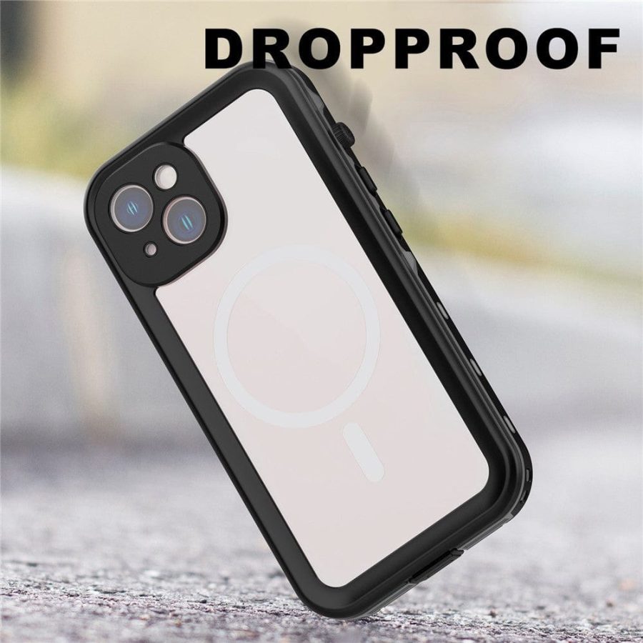 REDPEPPER Dot+ Series for iPhone 14 IP68 Waterproof Clear Phone Case | Compatible with MagSafe