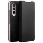 QIALINO For Samsung Galaxy Z Fold3 Wallet Case Genuine Leather Stand Flip Phone Cover