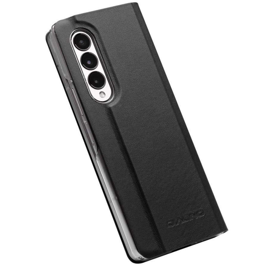 660109465A-5 QIALINO For Samsung Galaxy Z Fold3 Wallet Case Genuine Leather Stand Flip Phone Cover