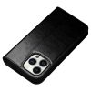 QIALINO For iPhone 14 Pro Max Case Flip Wallet Stand Drop-proof Genuine Leather Phone Cover