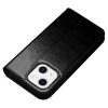 QIALINO For iPhone 14 Plus Case Genuine Leather Flip Stand Wallet Drop-proof Phone Cover