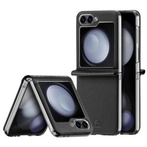 DUX DUCIS Bril Series For Samsung Galaxy Z Flip7 FE / Z Flip6 Magnetic Case Leather Phone Cover with Stand