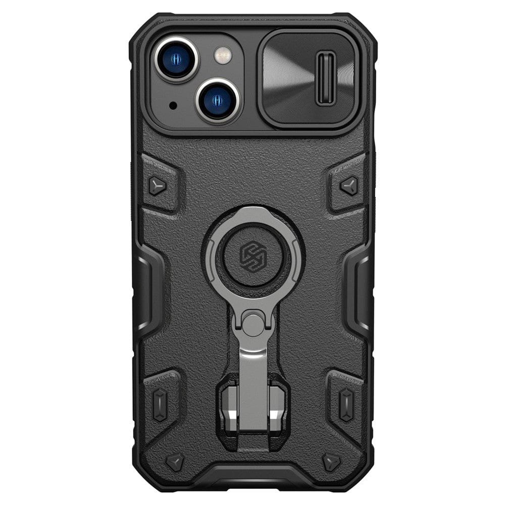 NILLKIN for iPhone 14 Plus Case CamShield Armor Pro Magnetic Shockproof Kickstand Phone Cover with Sliding Camera Cover