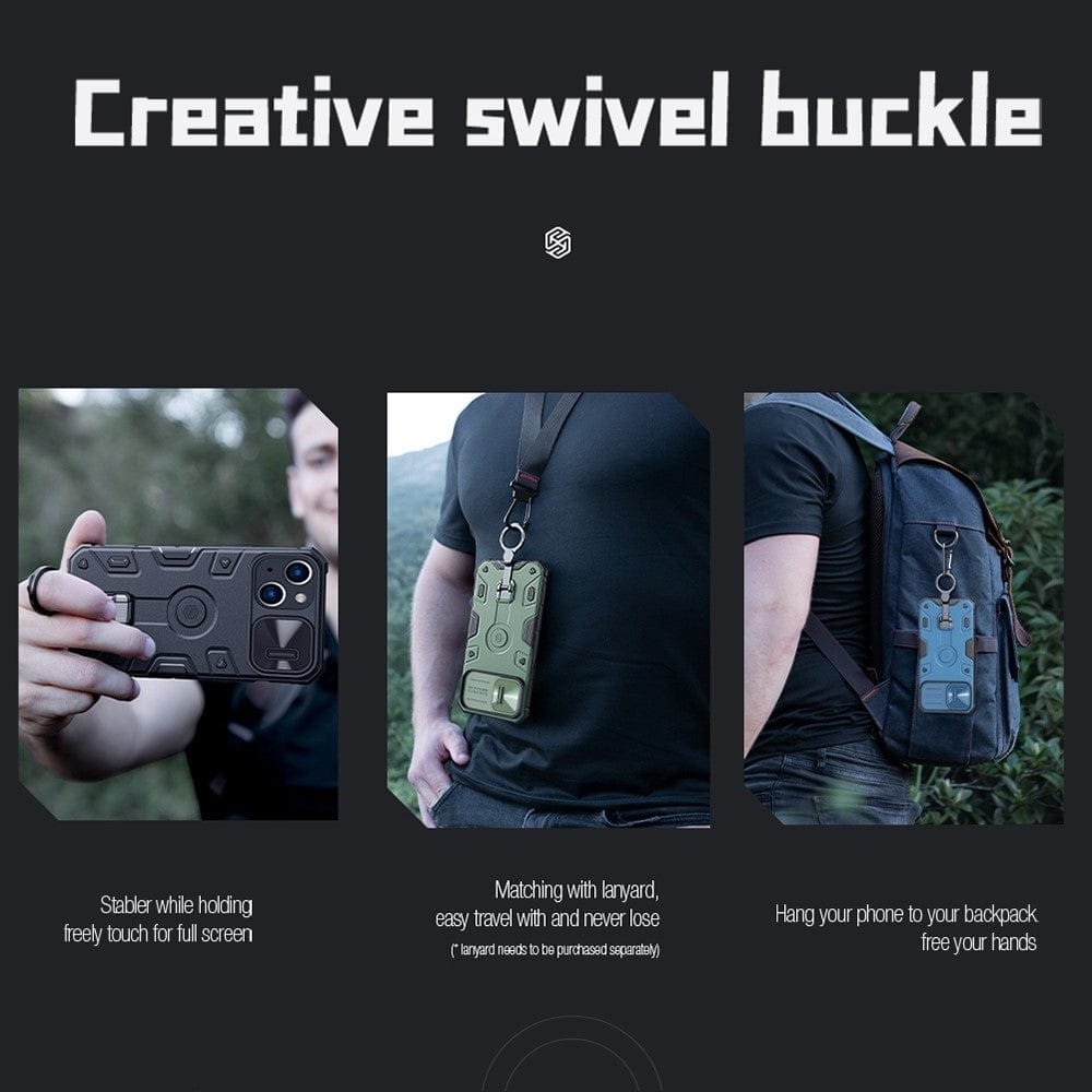 NILLKIN for iPhone 14 Plus Case CamShield Armor Pro Magnetic Shockproof Kickstand Phone Cover with Sliding Camera Cover - Image 10