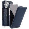 6601106419C-1 MELKCO For iPhone 16 Pro Max Flip Case Genuine Leather Vertical Phone Cover | Compatible with MagSafe