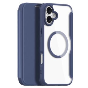 DUX DUCIS Skin X Pro for iPhone 16 Plus Case Card Slot Leather Cover | Compatible with MagSafe