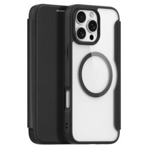 DUX DUCIS Skin X Pro for iPhone 16 Pro Max Magnetic Phone Case Card Holder Leather Cover