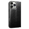 QIALINO For iPhone 16 Pro Max Case Card Holder Genuine Leather Stand Phone Cover