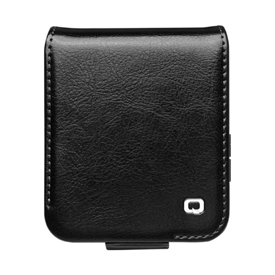 6601111818A-4 QIALINO For Samsung Galaxy Z Flip7 FE | Z Flip6 Case Genuine Leather Flip Phone Cover