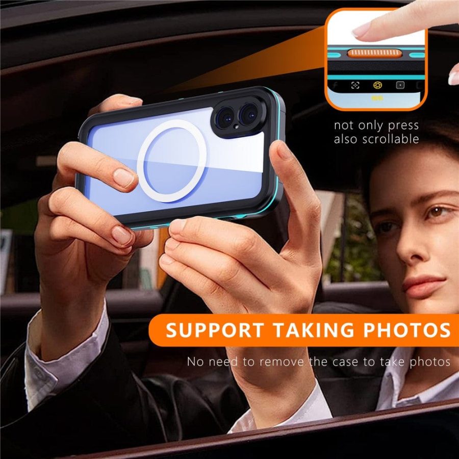REDPEPPER Dot+ Series For iPhone 16 Phone Case IP68 Waterproof Clear Phone Cover | Compatible with MagSafe