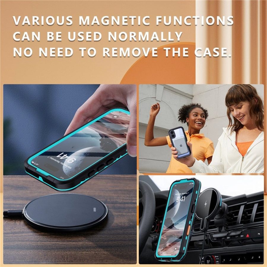 REDPEPPER Dot+ Series For iPhone 16 Phone Case IP68 Waterproof Clear Phone Cover | Compatible with MagSafe