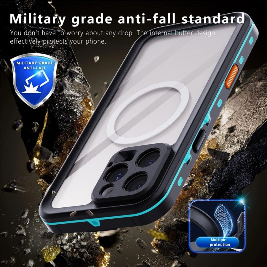 REDPEPPER Dot+ Series For iPhone 16 Pro Max Phone Case IP68 Waterproof Clear Phone Cover | Compatible with MagSafe
