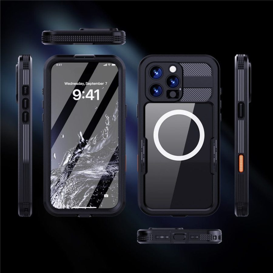 6601113116A-17 REDPEPPER For iPhone 16 Pro Max Case IP68 Waterproof Clear Phone Cover | Compatible with MagSafe