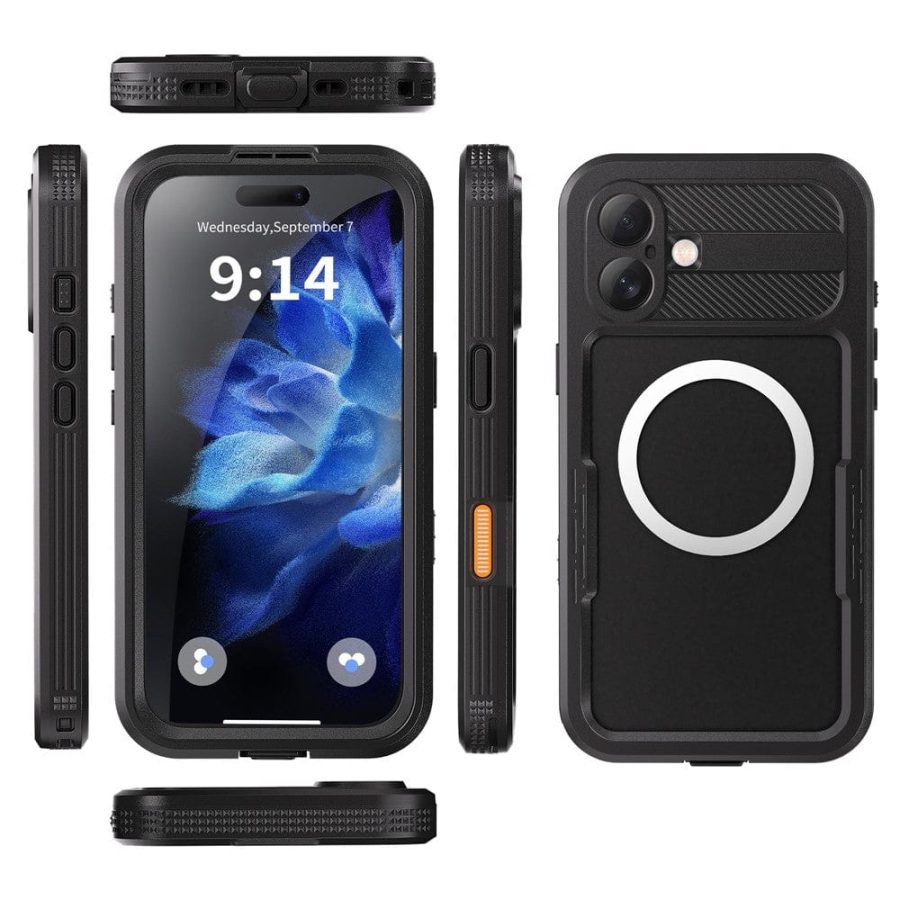 6601113117A-17 REDPEPPER For iPhone 16 Plus Case IP68 Waterproof Clear Phone Cover | Compatible with MagSafe