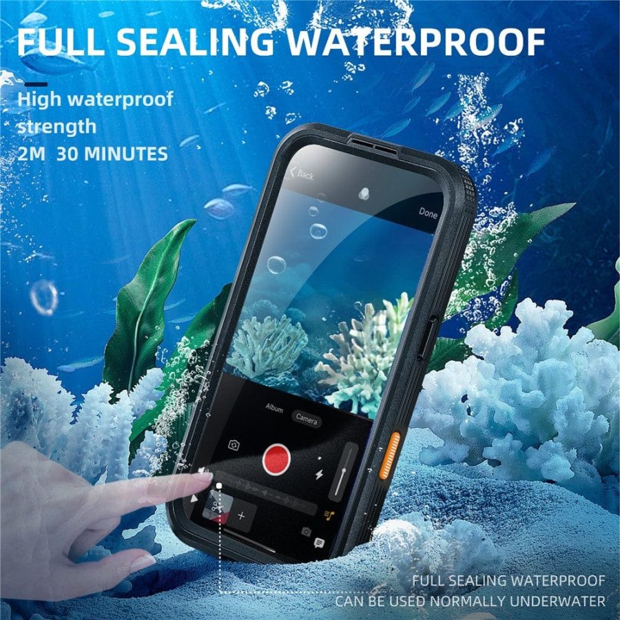 6601113118A-4 REDPEPPER For iPhone 16 Pro Case IP68 Waterproof Clear Phone Cover | Compatible with MagSafe