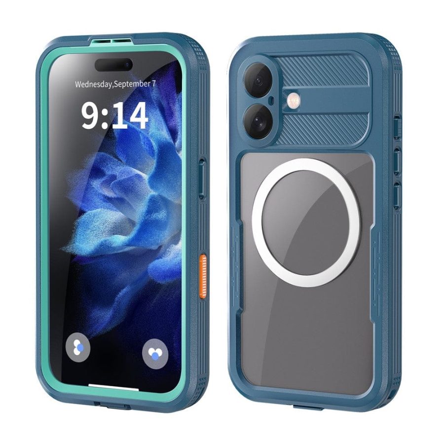 6601113119B-1 REDPEPPER For iPhone 16 Phone Case IP68 Waterproof Clear Phone Cover | Compatible with MagSafe