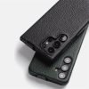 6601113639A-3 MELKCO Bovine Genuine Leather Case for Samsung Galaxy S24 Ultra Vertical Flip Cover