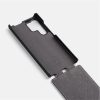 6601113639A-4 MELKCO Bovine Genuine Leather Case for Samsung Galaxy S24 Ultra Vertical Flip Cover