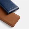 6601113639A-5 MELKCO Bovine Genuine Leather Case for Samsung Galaxy S24 Ultra Vertical Flip Cover