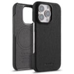 MELKCO For iPhone 16 Pro Max Case Genuine Leather Phone Cover | Compatible with MagSafe