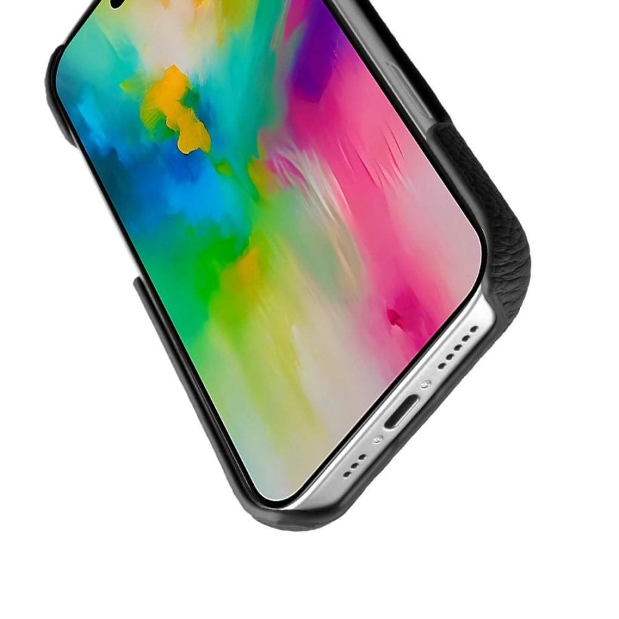 MELKCO For iPhone 16 Pro Max Case Genuine Leather Phone Cover | Compatible with MagSafe