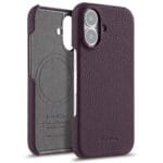 MELKCO For iPhone 16 Plus Case Genuine Leather Phone Cover | Compatible with MagSafe