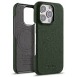 MELKCO For iPhone 16 Pro Case Genuine Leather Phone Cover | Compatible with MagSafe