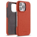 MELKCO For iPhone 16 Pro Case Genuine Leather Phone Cover | Compatible with MagSafe