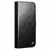 QIALINO For iPhone 16 Pro Case Genuine Leather Wallet Magnetic Closure Phone Cover