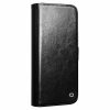 QIALINO For iPhone 16 Case Genuine Leather Wallet Magnetic Closure Phone Cover