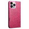 QIALINO For iPhone 16 Pro Wallet Case Crocodile Texture Genuine Leather Anti-Drop Phone Cover