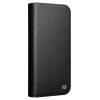QIALINO For iPhone 16 Pro Max Stand Case Anti-Drop Genuine Leather Wallet Phone Cover