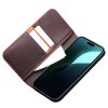 QIALINO For iPhone 16 Plus Case Anti-Drop Genuine Leather Wallet Phone Cover