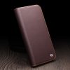 QIALINO For iPhone 16 Plus Case Anti-Drop Genuine Leather Wallet Phone Cover