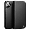 QIALINO For iPhone 16 Plus Case Anti-Drop Genuine Leather Wallet Phone Cover