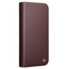 QIALINO For iPhone 16 Stand Case Anti-Drop Genuine Leather Wallet Phone Cover