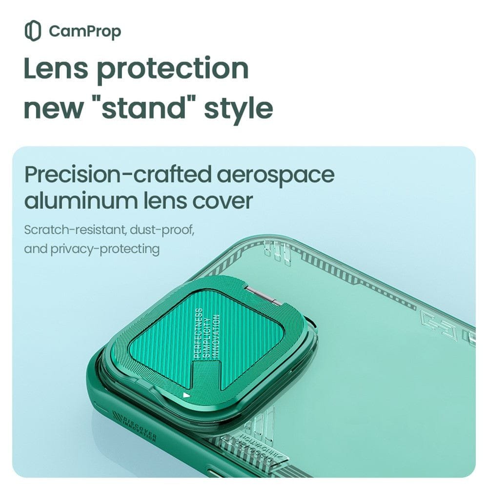 NILLKIN Iceblade CamProp for iPhone 16 Pro Case Phone Shell with Lens Cover Kickstand - Image 11