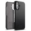 MELKCO For iPhone 16 Plus Case Waxy Genuine Leather Phone Cover | Compatible with MagSafe