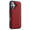 MELKCO For iPhone 16 Case Genuine Leather Coated Phone Cover