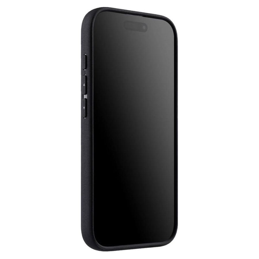 6601118393A-3 MELKCO For iPhone 16 Plus Case Genuine Leather Coated Phone Cover