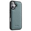 6601118393H-1 MELKCO For iPhone 16 Plus Case Genuine Leather Coated Phone Cover