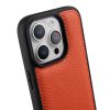 6601118394A-4 MELKCO For iPhone 16 Pro Max Case Genuine Leather Coated Phone Cover