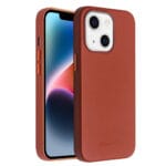 QIALINO for iPhone 14 Shockproof Case Magnetic Phone Genuine Leather Phone Cover