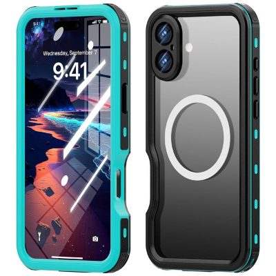 REDPEPPER D-UP Series For iPhone 16 Plus Case IP68 Waterproof Clear Phone Cover | Compatible with MagSafe