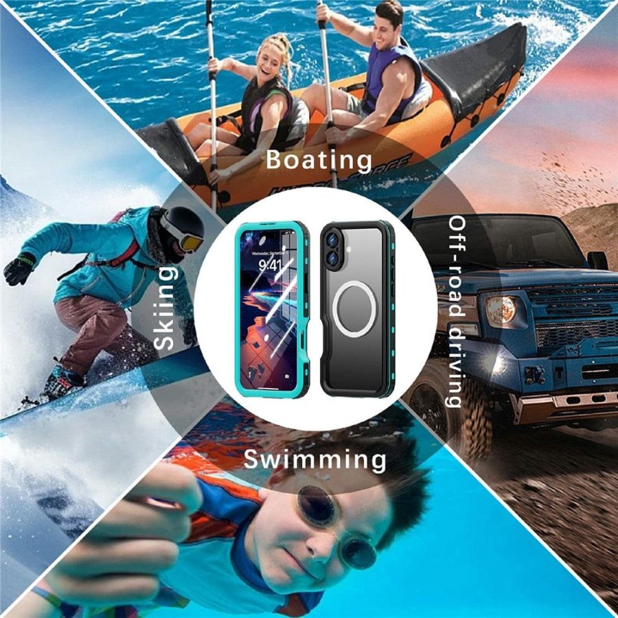 6601121988A-11 REDPEPPER D-UP Series For iPhone 16 Plus Case IP68 Waterproof Clear Phone Cover | Compatible with MagSafe