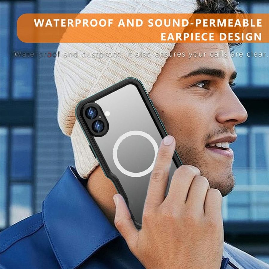 6601121988A-12 REDPEPPER D-UP Series For iPhone 16 Plus Case IP68 Waterproof Clear Phone Cover | Compatible with MagSafe