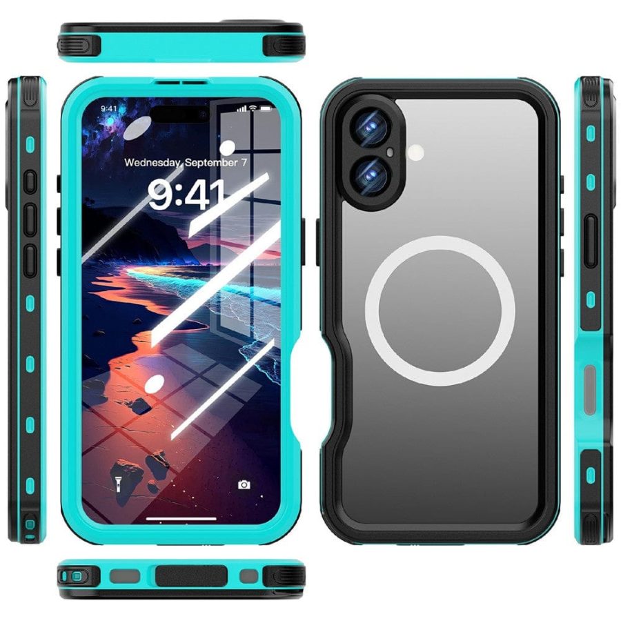 6601121988A-2 REDPEPPER D-UP Series For iPhone 16 Plus Case IP68 Waterproof Clear Phone Cover | Compatible with MagSafe