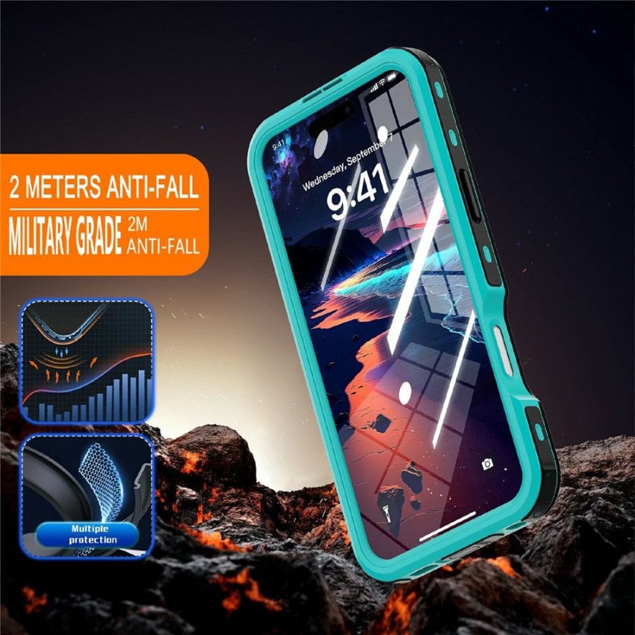 6601121988A-6 REDPEPPER D-UP Series For iPhone 16 Plus Case IP68 Waterproof Clear Phone Cover | Compatible with MagSafe