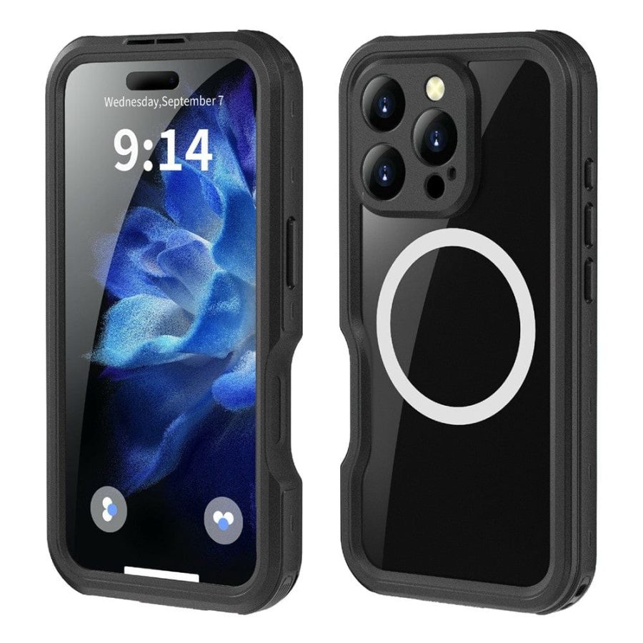 6601121989A-1 REDPEPPER D-UP Series For iPhone 16 Pro Case IP68 Waterproof Clear Phone Cover | Compatible with MagSafe