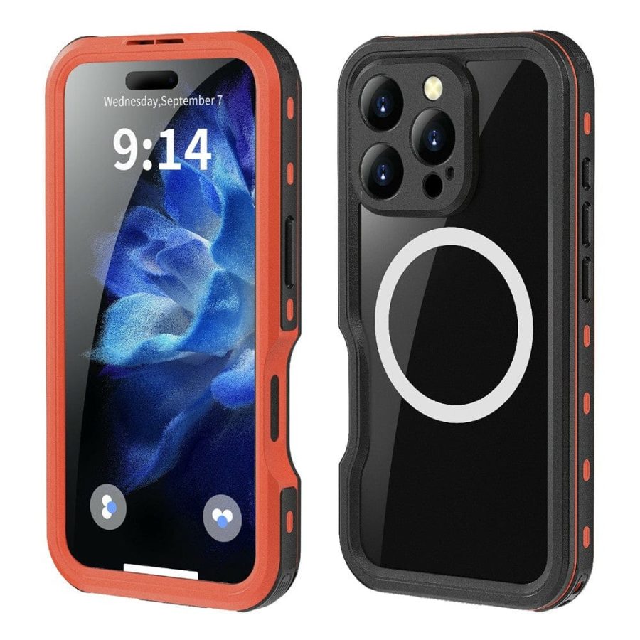 6601121989B-1 REDPEPPER D-UP Series For iPhone 16 Pro Case IP68 Waterproof Clear Phone Cover | Compatible with MagSafe